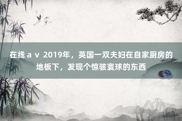 在线ａｖ 2019年，英国一双夫妇在自家厨房的地板下，发现个惊骇寰球的东西