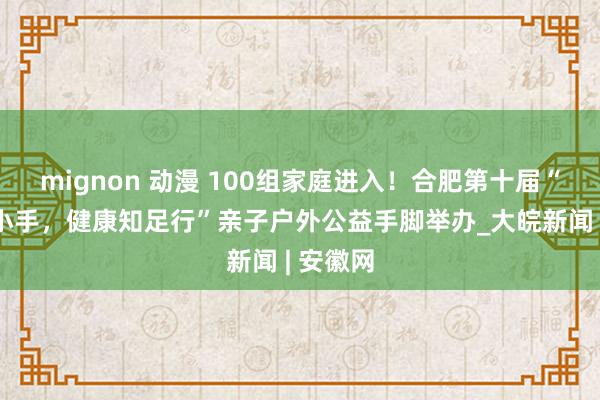 mignon 动漫 100组家庭进入！合肥第十届“大手拉小手，健康知足行”亲子户外公益手脚举办_大皖新闻 | 安徽网