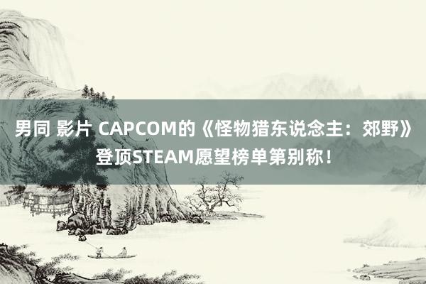 男同 影片 CAPCOM的《怪物猎东说念主：郊野》登顶STEAM愿望榜单第别称！