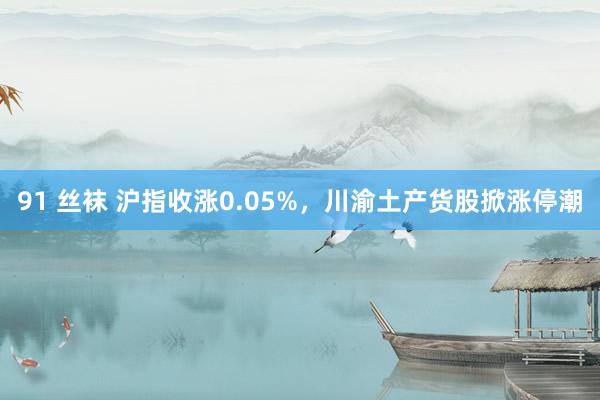 91 丝袜 沪指收涨0.05%，川渝土产货股掀涨停潮