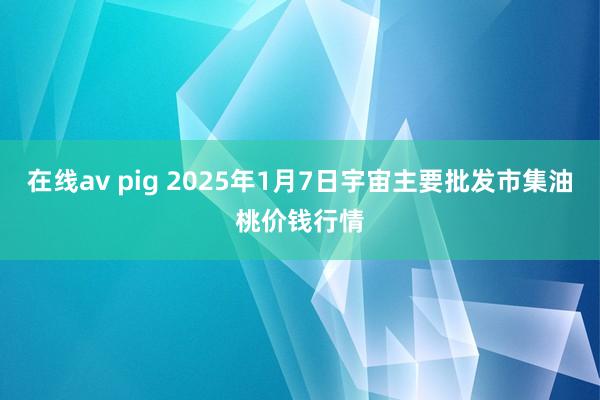 在线av pig 2025年1月7日宇宙主要批发市集油桃价钱行情