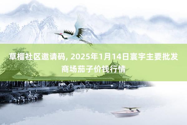 草榴社区邀请码， 2025年1月14日寰宇主要批发商场茄子价钱行情